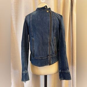 GAP 1969 Denim jacket Asymmetrical Zipper Size M